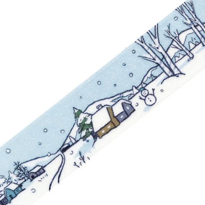 BGM Winter Exclusive Foiled Washi Tape 2025 Limited Edition - Snow Lake Cabin