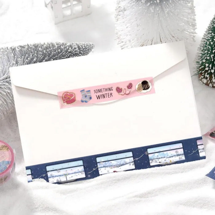 BGM Winter Exclusive Foiled Washi Tape 2025 Limited Edition - Snow Viewing Sleeper Train