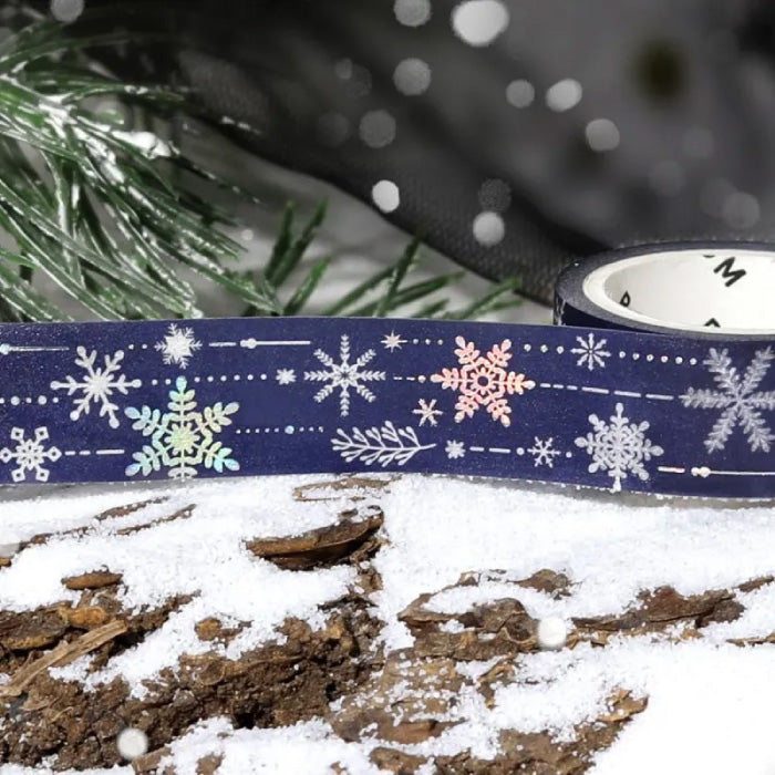 BGM Winter Exclusive Foiled Washi Tape 2025 Limited Edition - Snowy Night