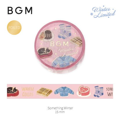 BGM Winter Exclusive Foiled Washi Tape 2025 Limited Edition - Something Winter