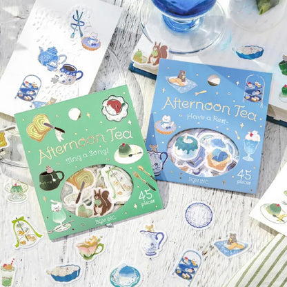 BGM Afternoon Tea Party Foiled Flake Stickers - Let's Dance
