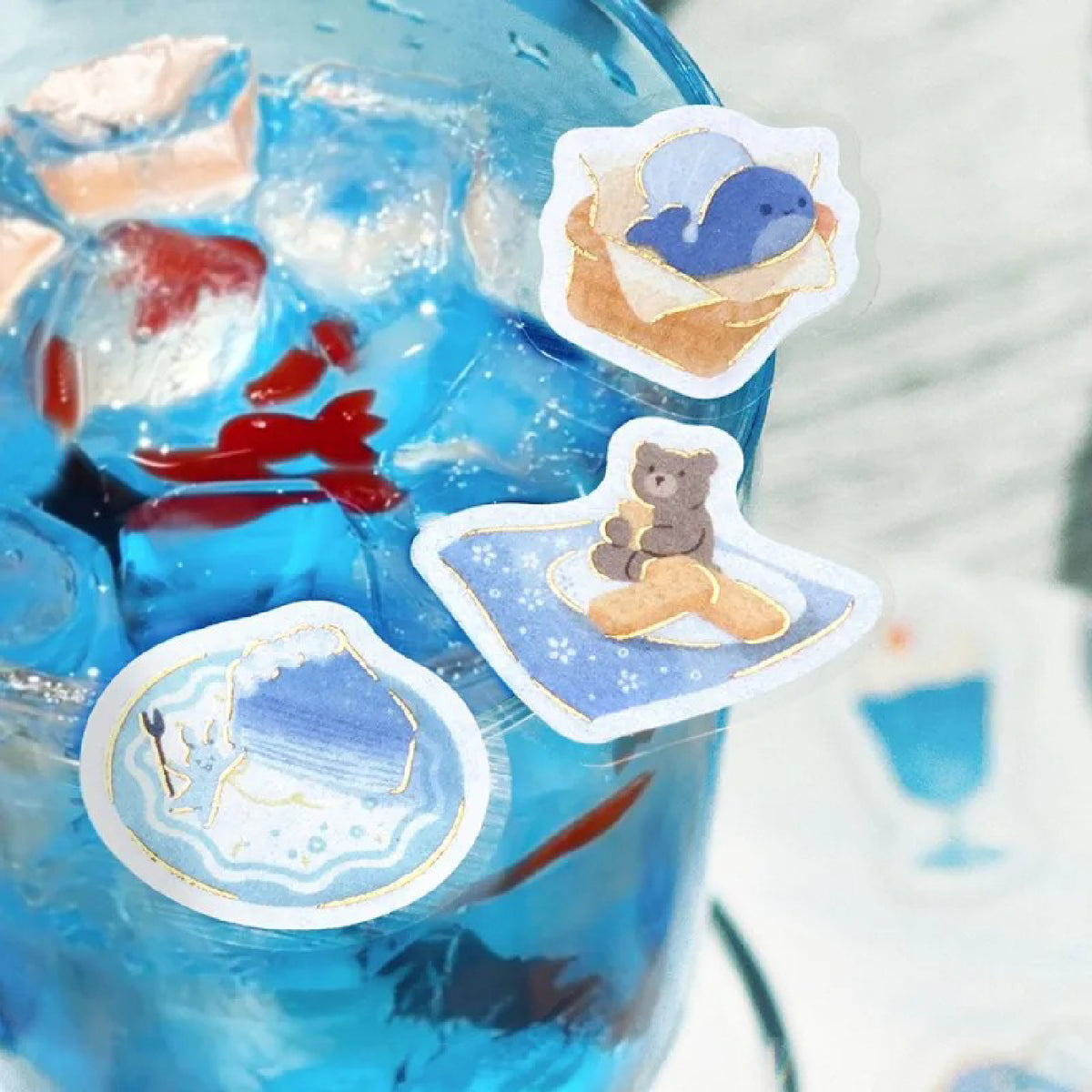 BGM Afternoon Tea Party Foiled Flake Stickers - Have a Rest