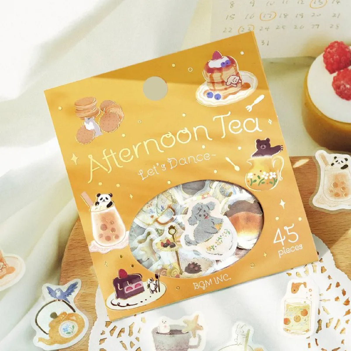 BGM Afternoon Tea Party Foiled Flake Stickers - Let's Dance