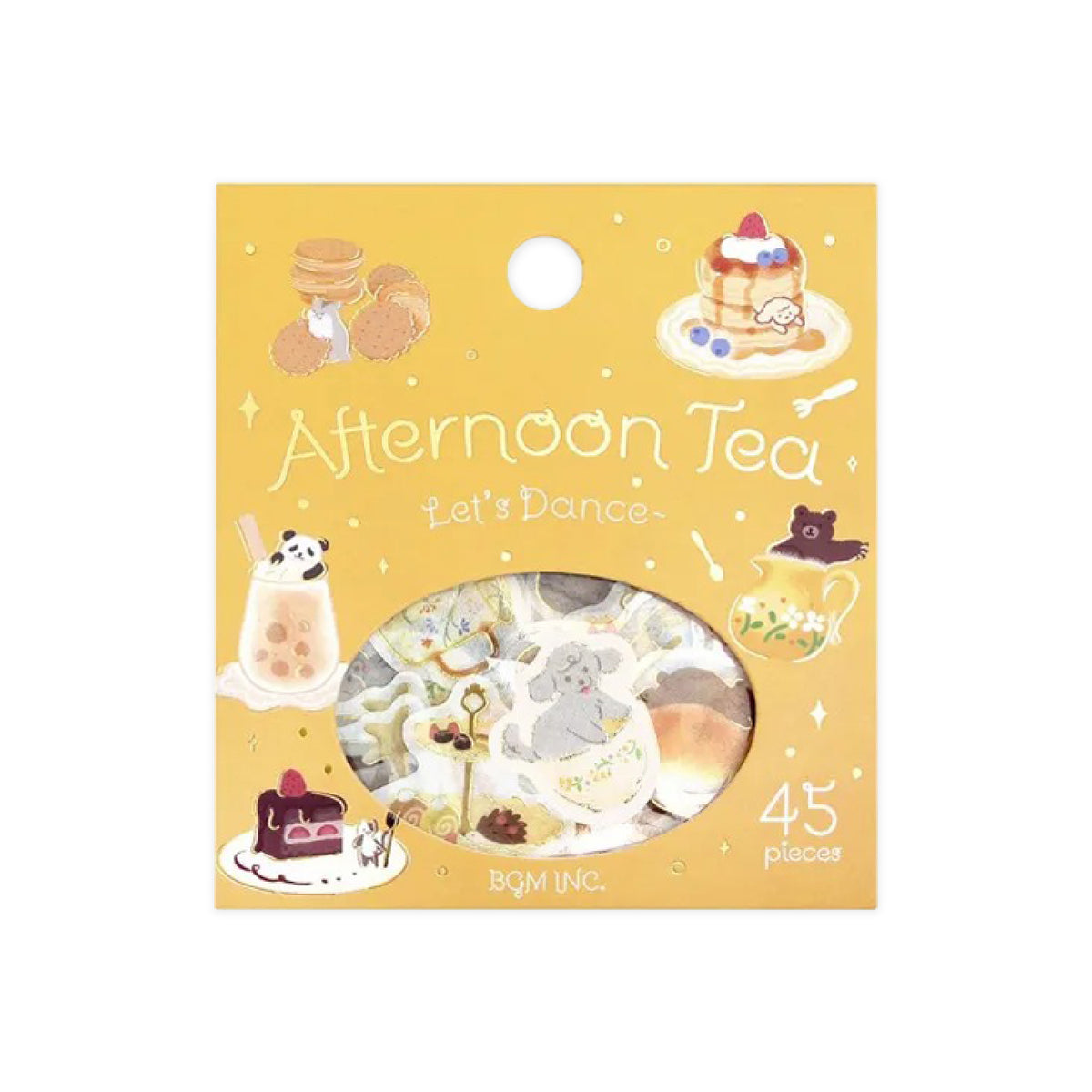 BGM Afternoon Tea Party Foiled Flake Stickers - Let's Dance