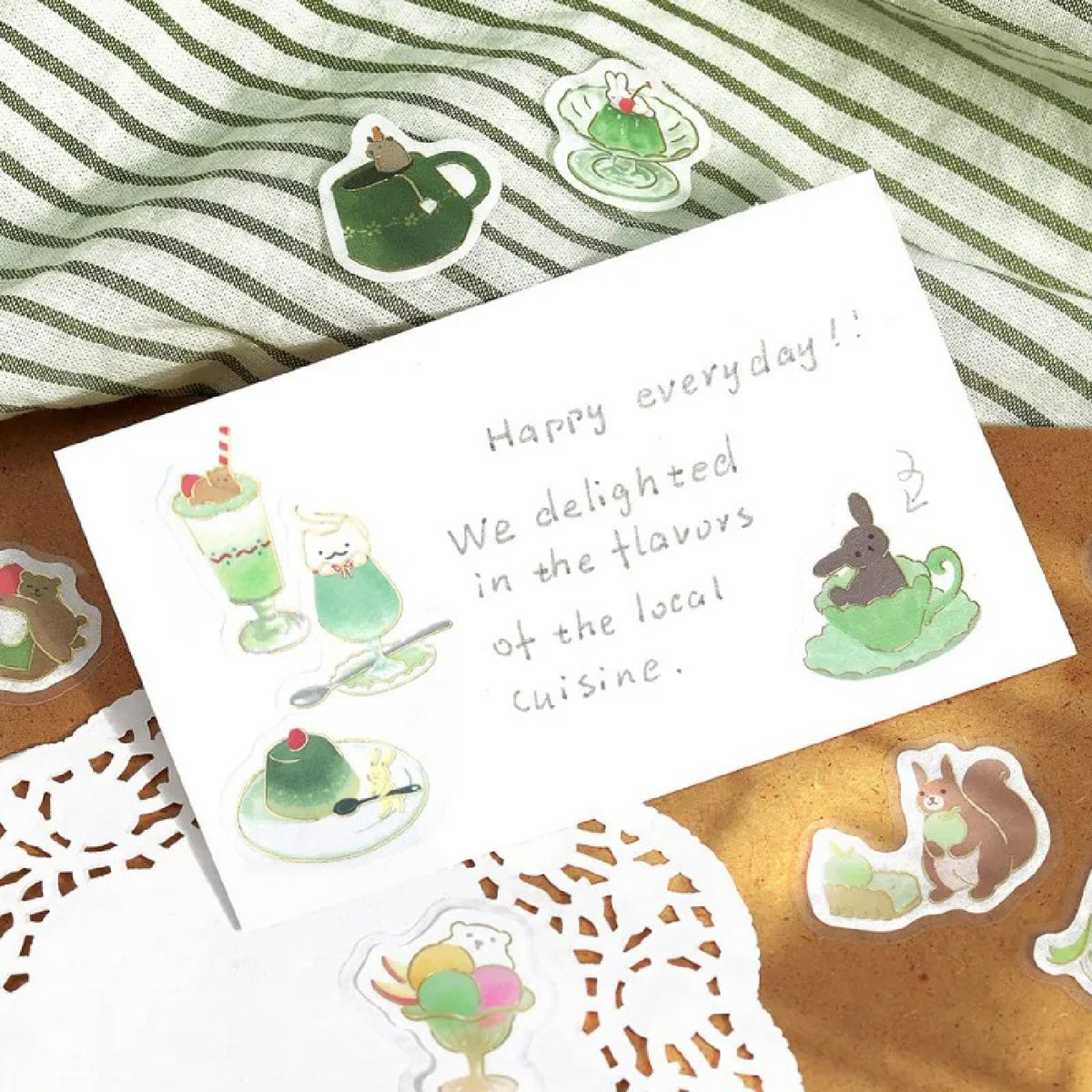 BGM Afternoon Tea Party Foiled Flake Stickers - Sing a Song