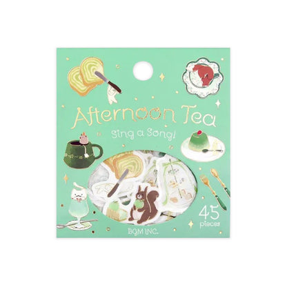 BGM Afternoon Tea Party Foiled Flake Stickers - Sing a Song