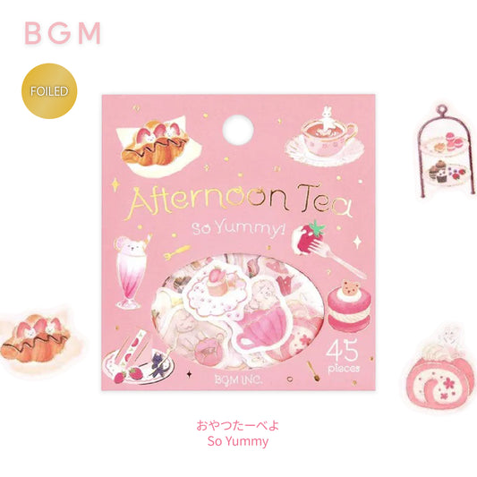 BGM Afternoon Tea Party Foiled Flake Stickers - So Yummy