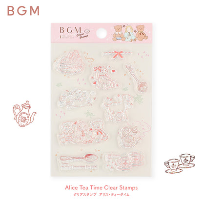 BGM Alice Tea Time Clear Stamps