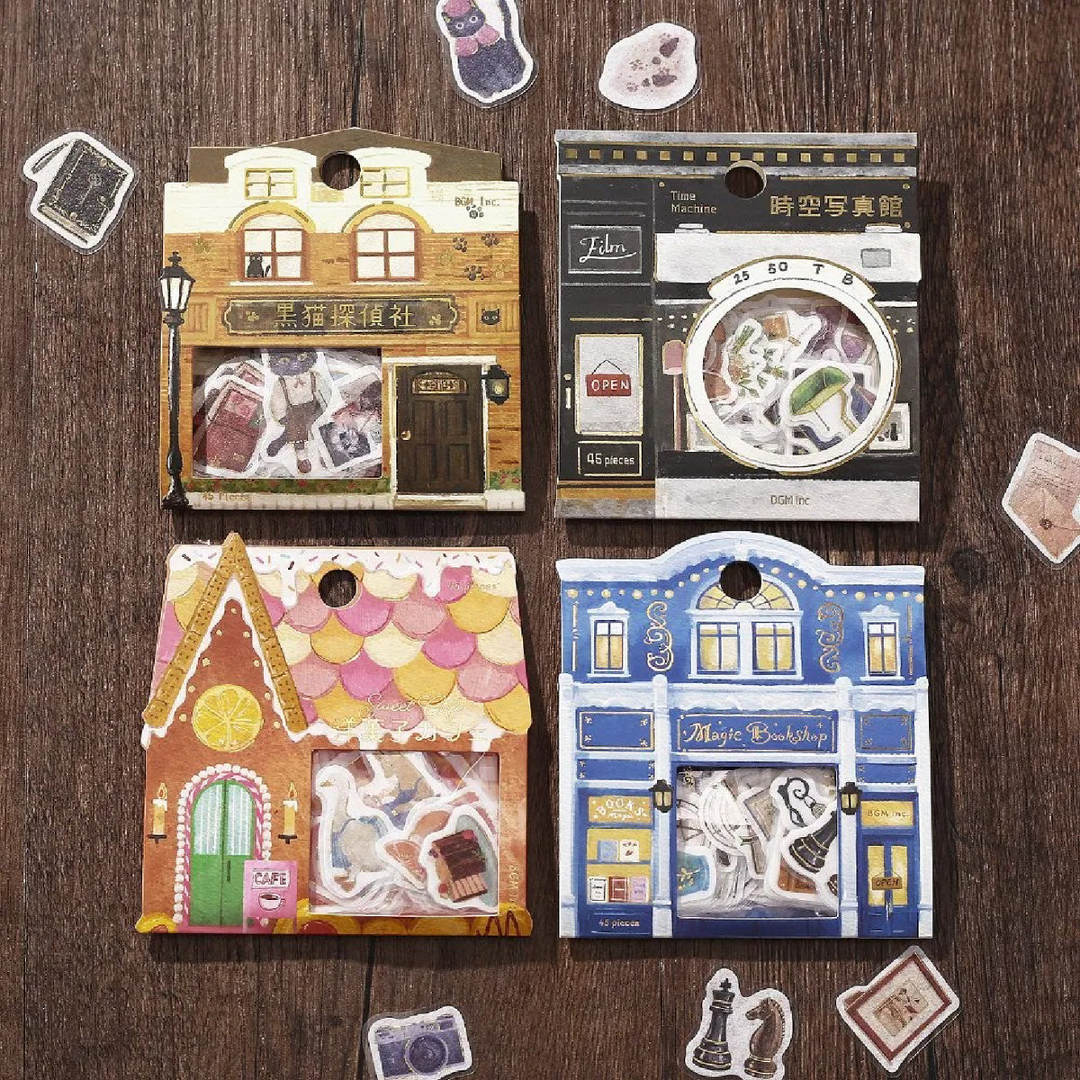 BGM Fantasy Shopping Arcade Foiled Flake Stickers - Confectionery Café