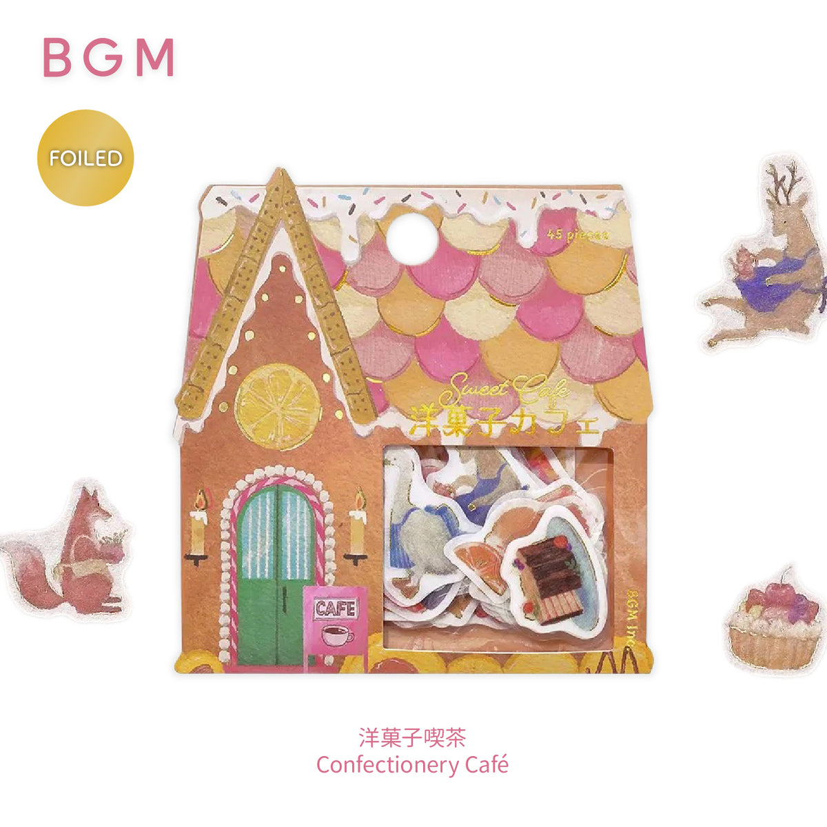 BGM Fantasy Shopping Arcade Foiled Flake Stickers - Confectionery Café