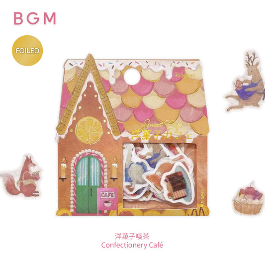 BGM Fantasy Shopping Arcade Foiled Flake Stickers - Confectionery Café