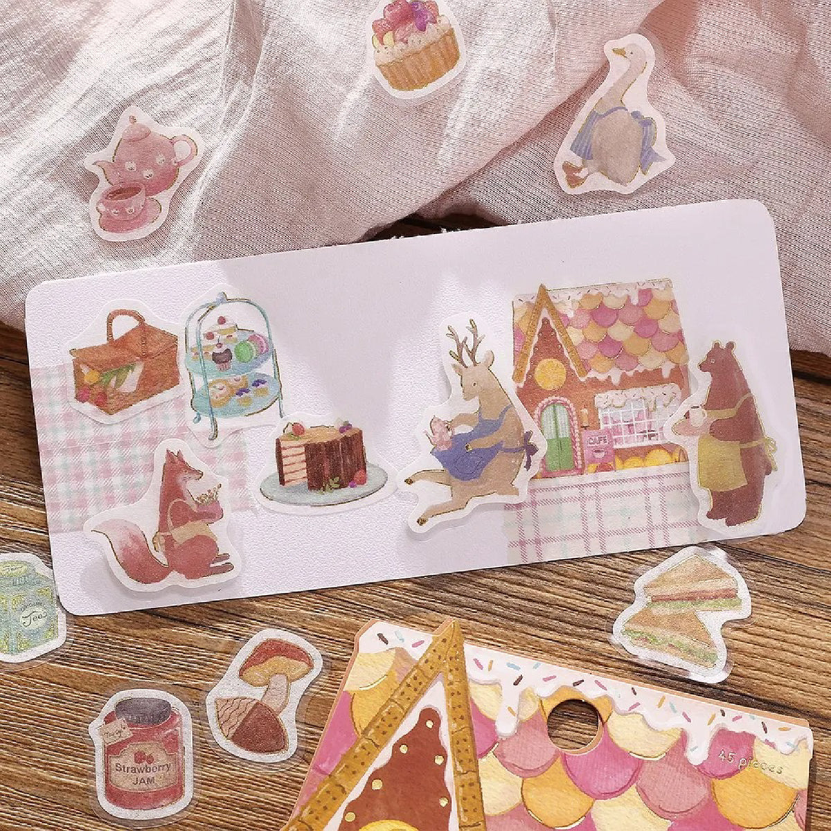 BGM Fantasy Shopping Arcade Foiled Flake Stickers - Confectionery Café