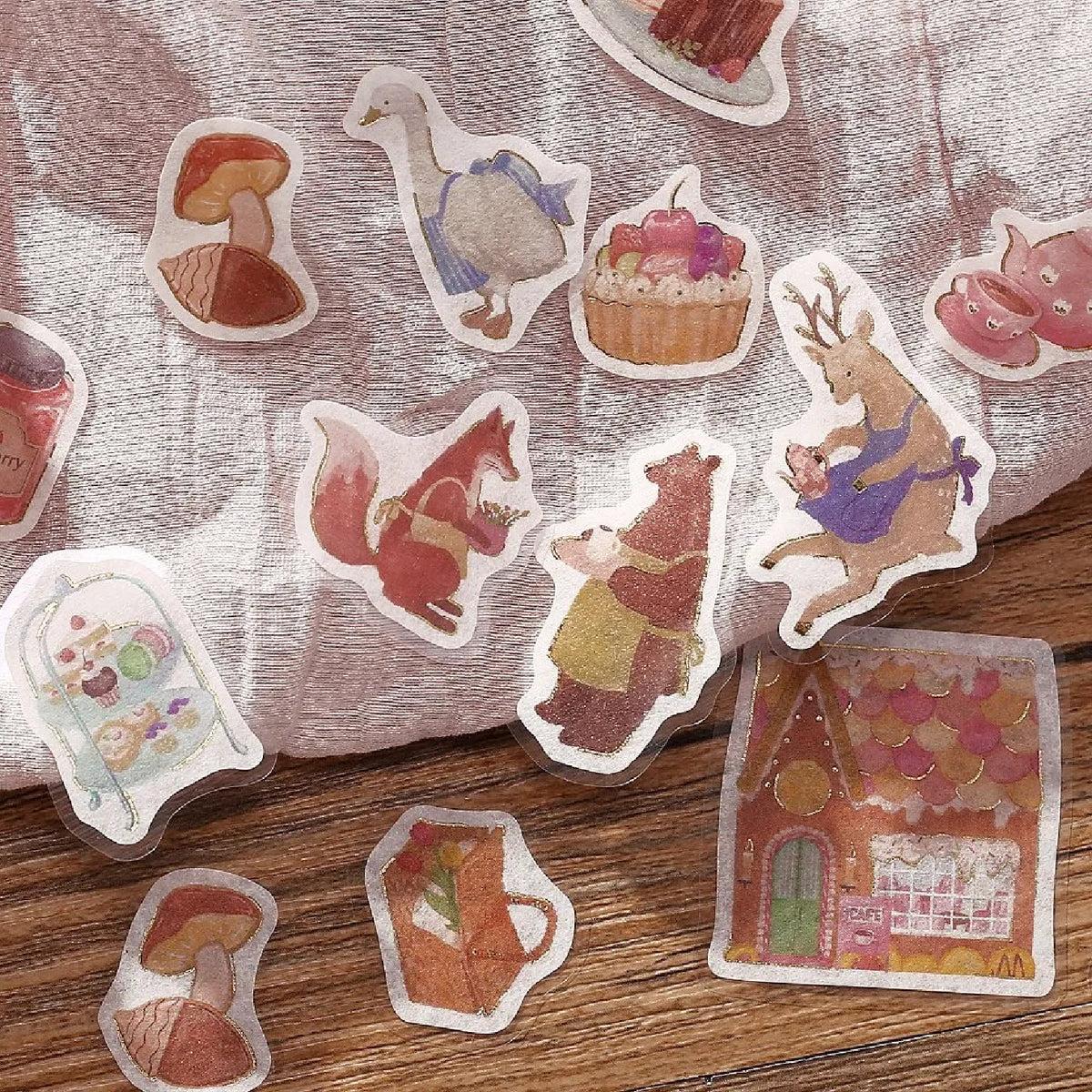 BGM Fantasy Shopping Arcade Foiled Flake Stickers - Confectionery Café