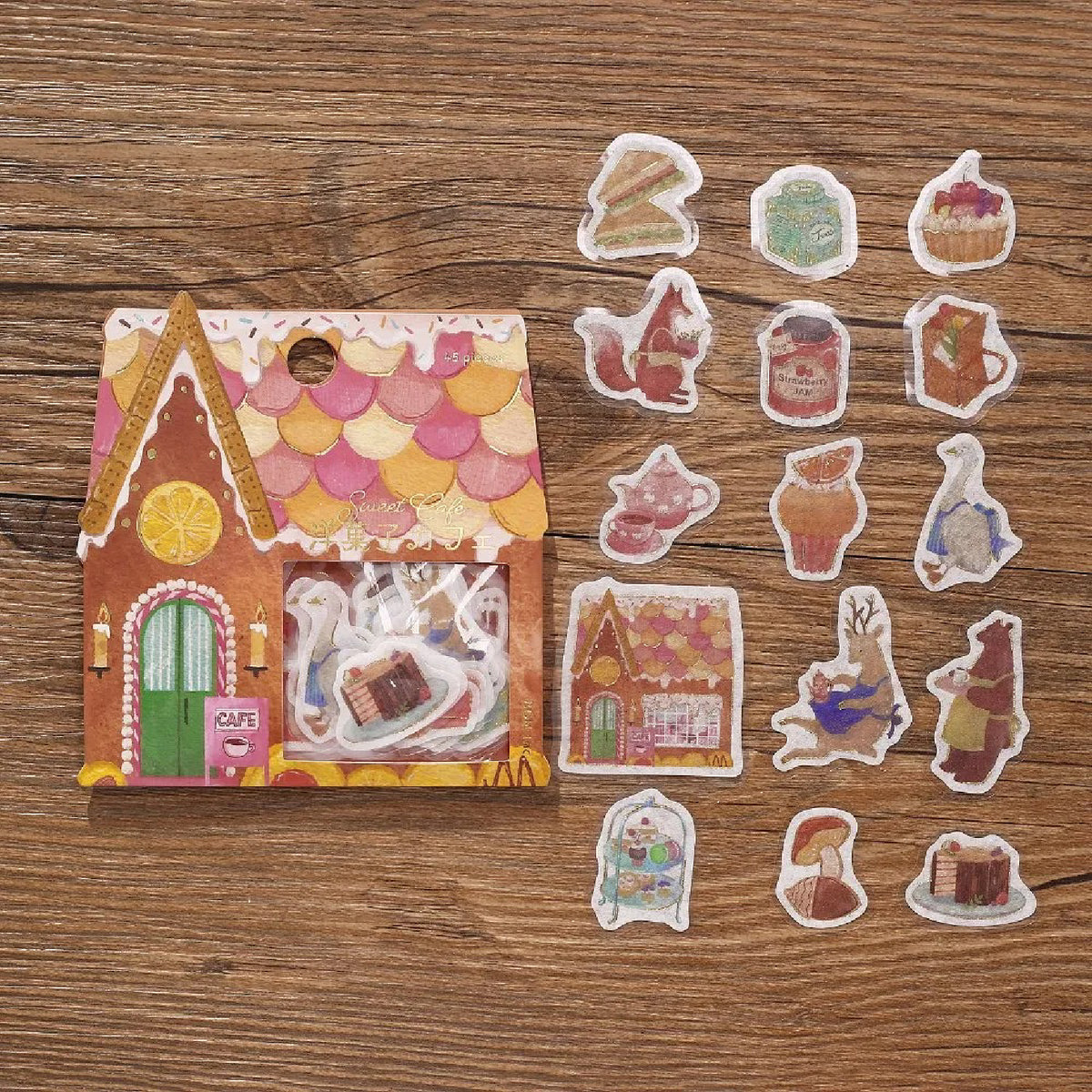 BGM Fantasy Shopping Arcade Foiled Flake Stickers - Confectionery Café