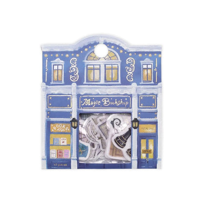 BGM Fantasy Shopping Arcade Foiled Flake Stickers - Magic Bookstore