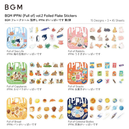 BGM IPPAI Foiled Flake Seal Stickers - Full of Celestial Bodies