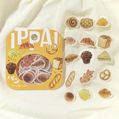 BGM IPPAI Foiled Flake Seal Stickers - Full of Bread