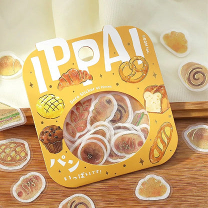 BGM IPPAI Foiled Flake Seal Stickers - Full of Bread