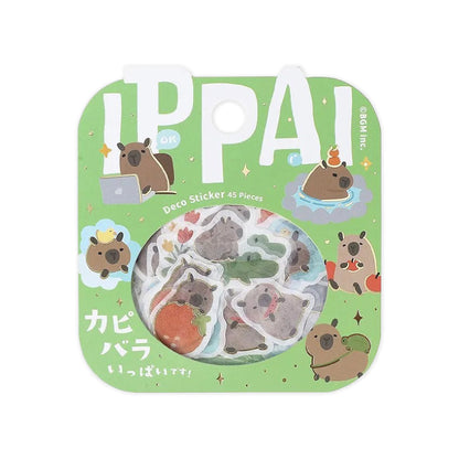 BGM IPPAI Foiled Flake Seal Stickers - Full of Capybaras