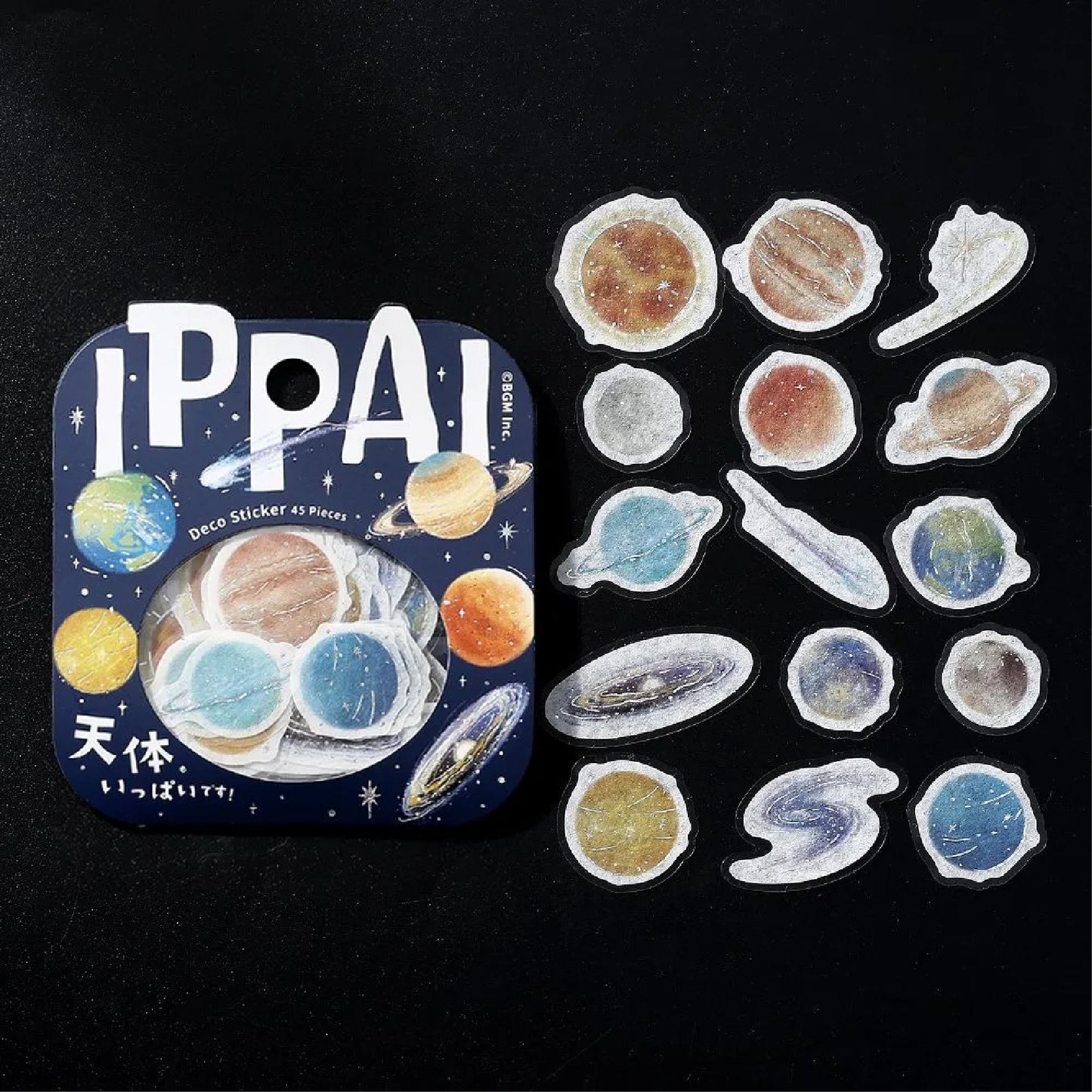 BGM IPPAI Foiled Flake Seal Stickers - Full of Celestial Bodies
