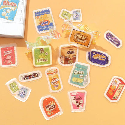 BGM IPPAI Foiled Flake Seal Stickers - Full of Snacks