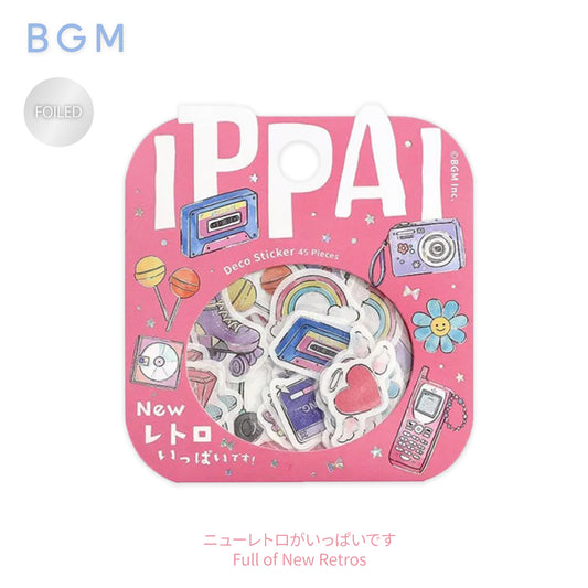 BGM IPPAI Foiled Flake Seal Stickers vol3- Full of New Retros