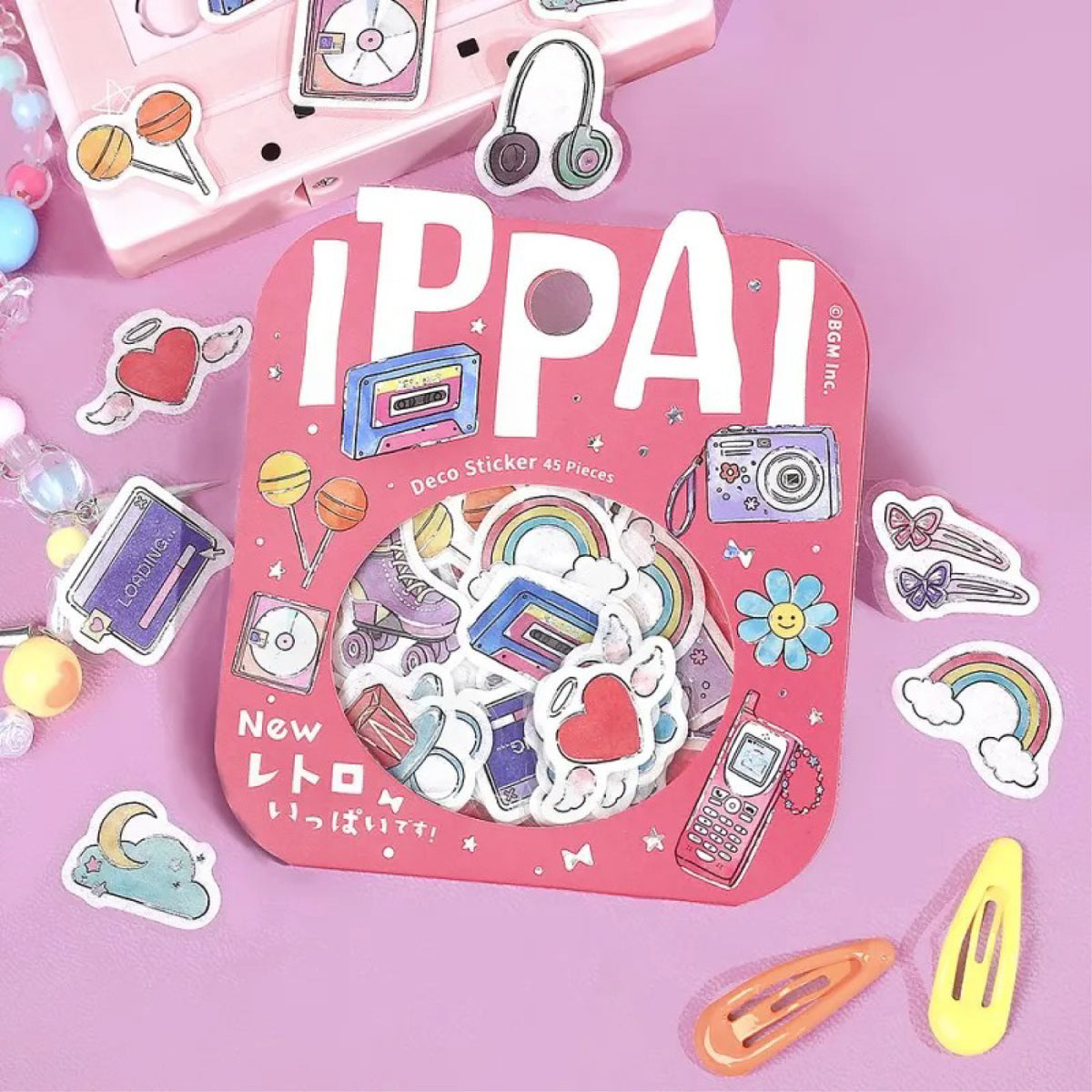 BGM IPPAI Foiled Flake Seal Stickers vol3- Full of New Retros