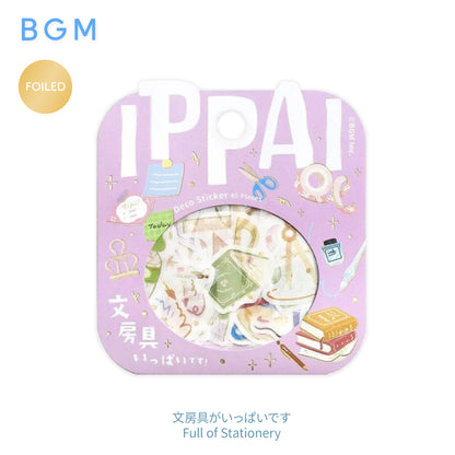 BGM IPPAI Foiled Flake Seal Stickers vol3- Full of Stationery