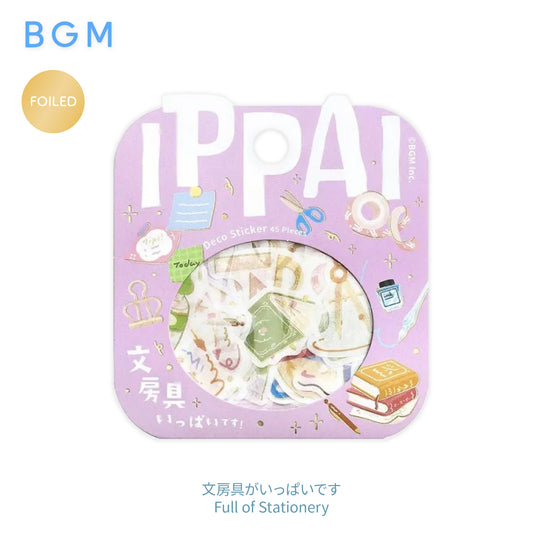 BGM IPPAI Foiled Flake Seal Stickers vol3- Full of Stationery