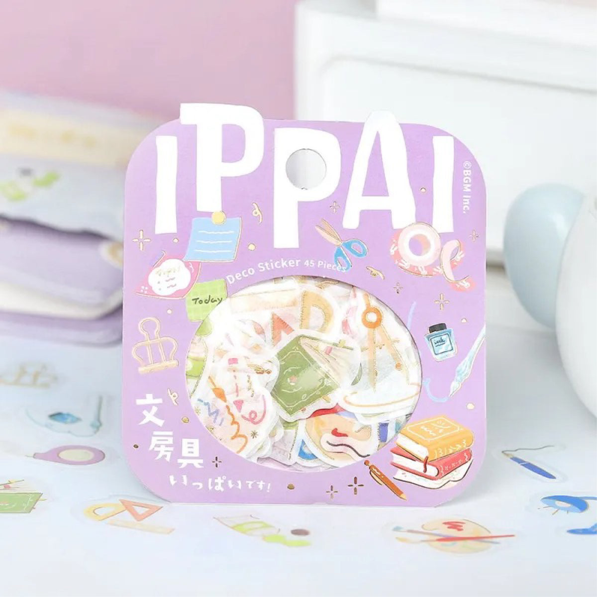 BGM IPPAI Foiled Flake Seal Stickers vol3- Full of Stationery