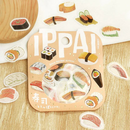 BGM IPPAI Foiled Flake Seal Stickers vol3- Full of Sushi