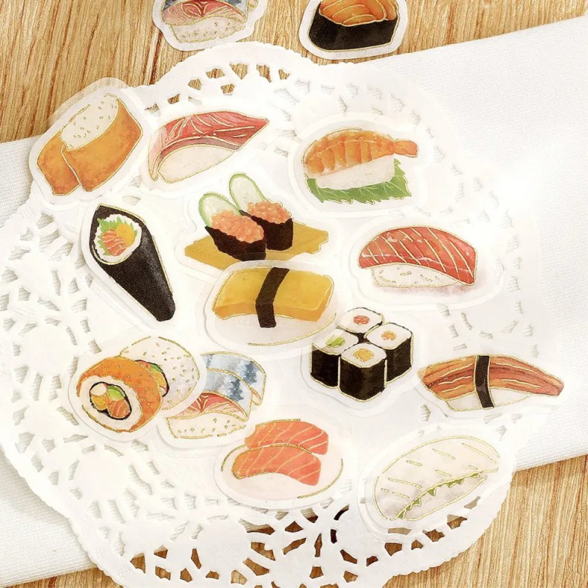 BGM IPPAI Foiled Flake Seal Stickers vol3- Full of Sushi