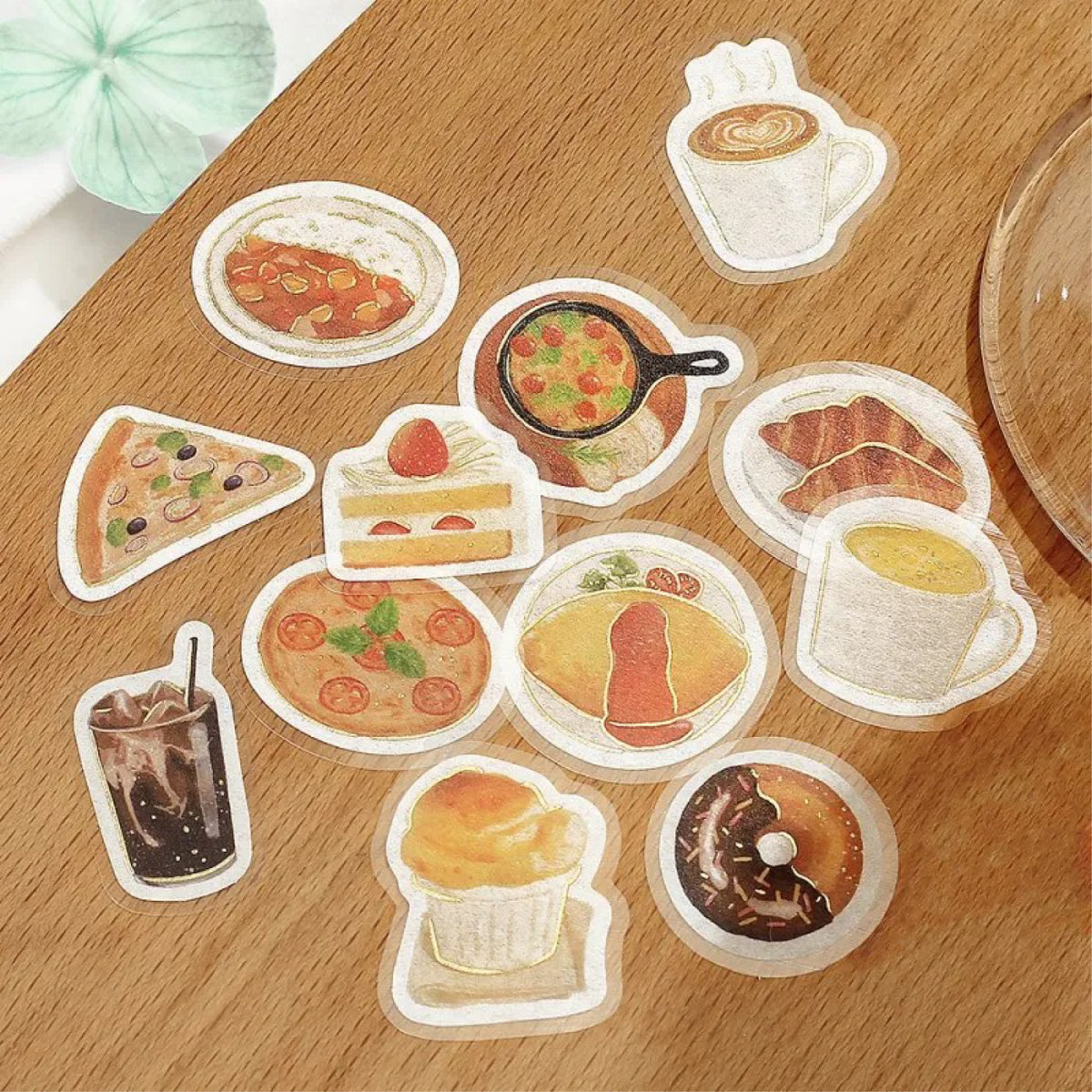 BGM IPPAI Foiled Flake Seal Stickers vol3- Full of Western Food