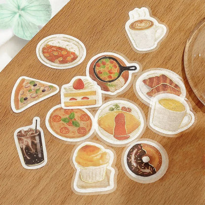 BGM IPPAI Foiled Flake Seal Stickers vol3- Full of Western Food
