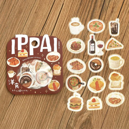 BGM IPPAI Foiled Flake Seal Stickers vol3- Full of Western Food