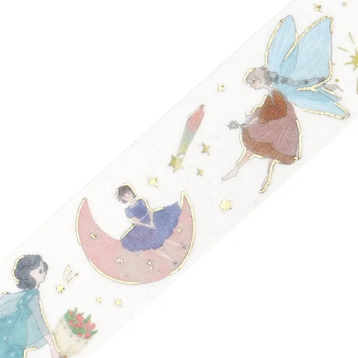BGM Gold Foiled LIFE Washi Tape - Flying Girl