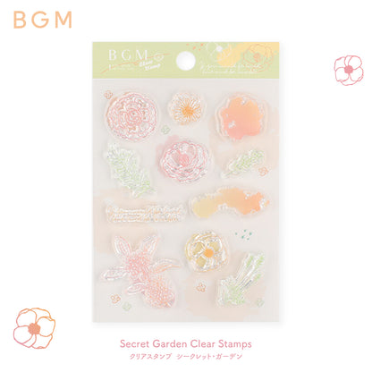 BGM Secret Garden Clear Stamps