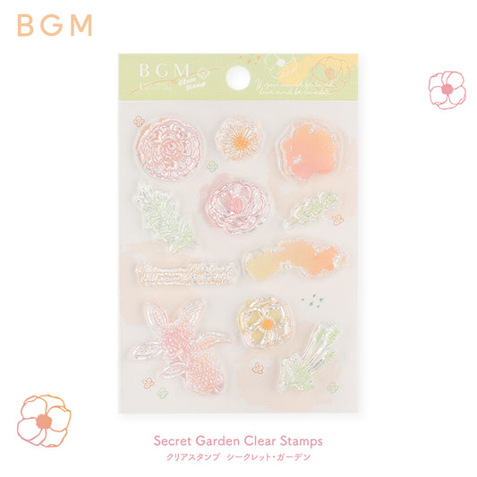 BGM Secret Garden Clear Stamps