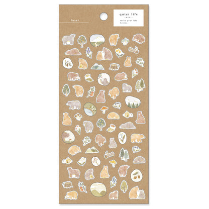 Mind Wave Quiet Life Mini Stickers - Bear