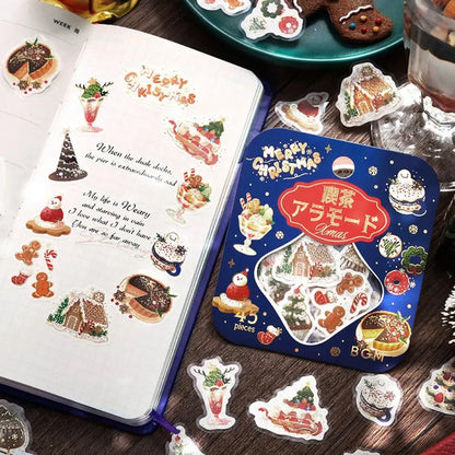 BGM Christmas Foiled Flake Stickers 2024 Limited Edition -  Cafe A La Mode Santa