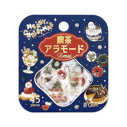 BGM Christmas Foiled Flake Stickers 2024 Limited Edition -  Cafe A La Mode Santa