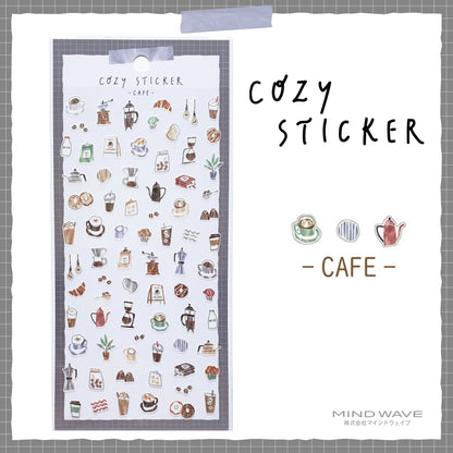 Mind Wave Cozy Stickers - Cafe