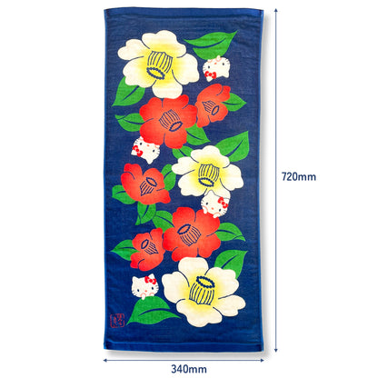 Sanrio Traditional Japanese Towel 34x72cm - Camelia