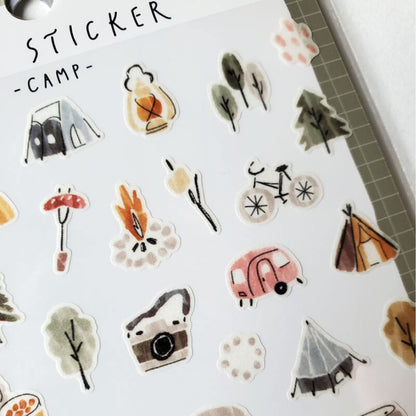 Mind Wave Cozy Stickers - Camp