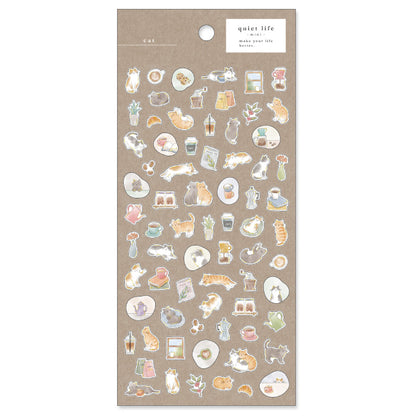 Mind Wave Quiet Life Mini Stickers - Cat