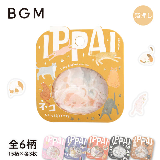 BGM IPPAI Foiled Flake Stickers - Full of Cats