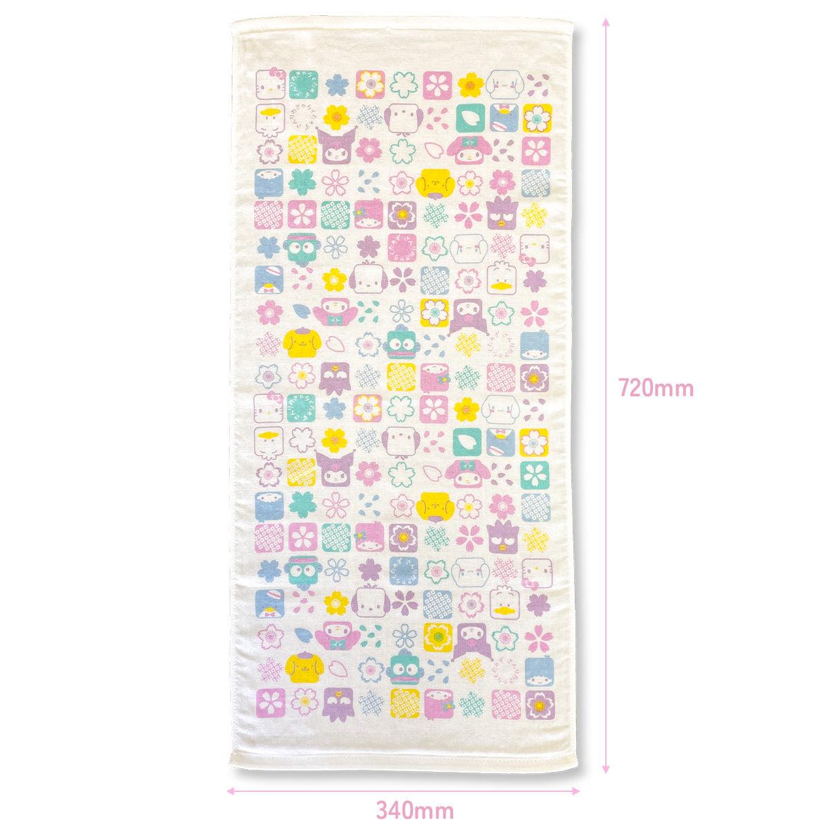 Sanrio Traditional Japanese Towel 34x72cm - Cherry Blossom