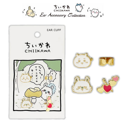 Chiikawa Ear Accessory Collection - Chiikawa & Momonga Ear Cuff