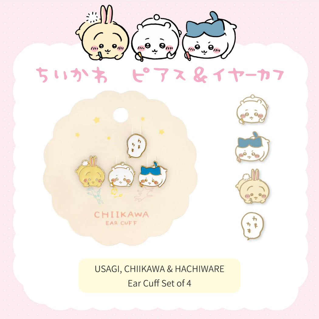 Chiikawa Ear Accessory  - Usagi, Chiikawa & Hachiware Ear Cuff Set