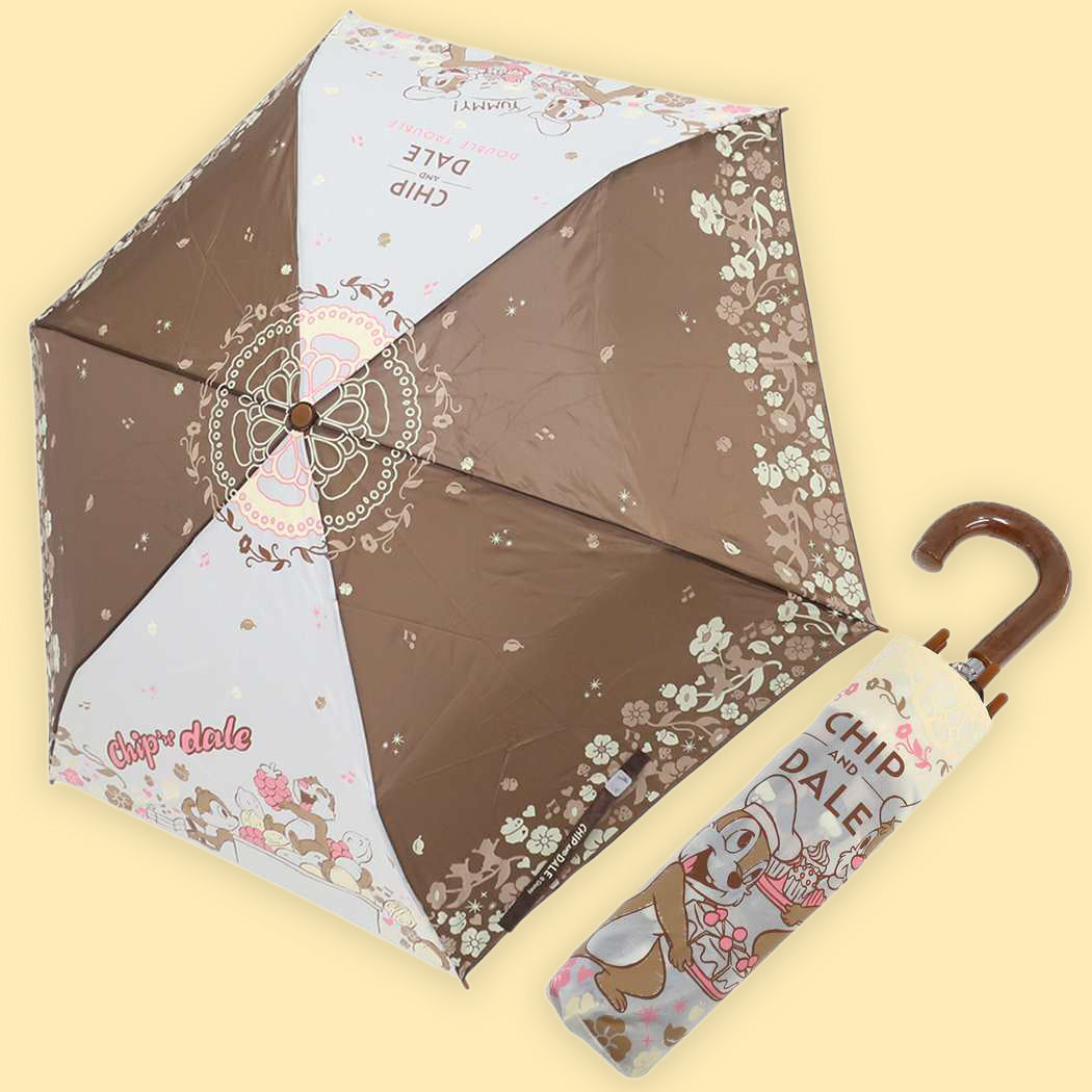 Chip 'n Dale Flowers Folding Umbrella